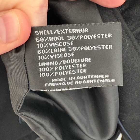 DKNY Ruffle Wool Long Coat Size L - Picture 8 of 8